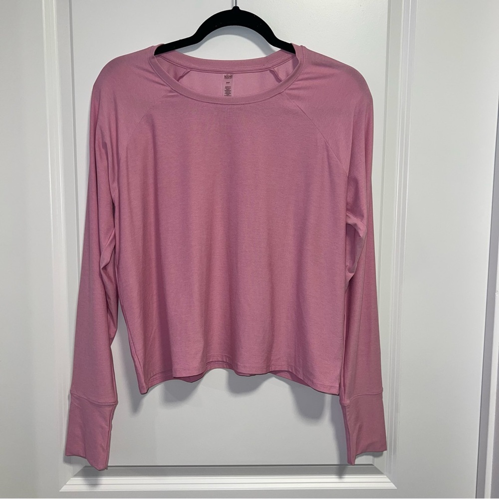 Beyond Yoga Daydreamer Pullover Pink Small Featherweight Top NWOT